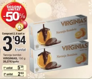 Oferta de Virginias - Taronja Bombo por 5,25€ en SPAR Fragadis