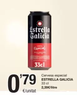 Oferta de Estrella Galicia - Cervesa Especial por 0,79€ en SPAR Fragadis