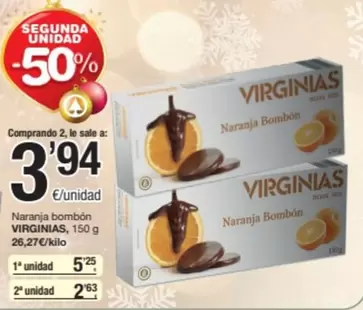 Oferta de Virginias - Naranja Bombon por 5,25€ en SPAR Fragadis