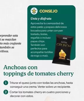 Oferta de Disfruta - Anchoas Con Toppings De Tomates Cherry en Mercadona