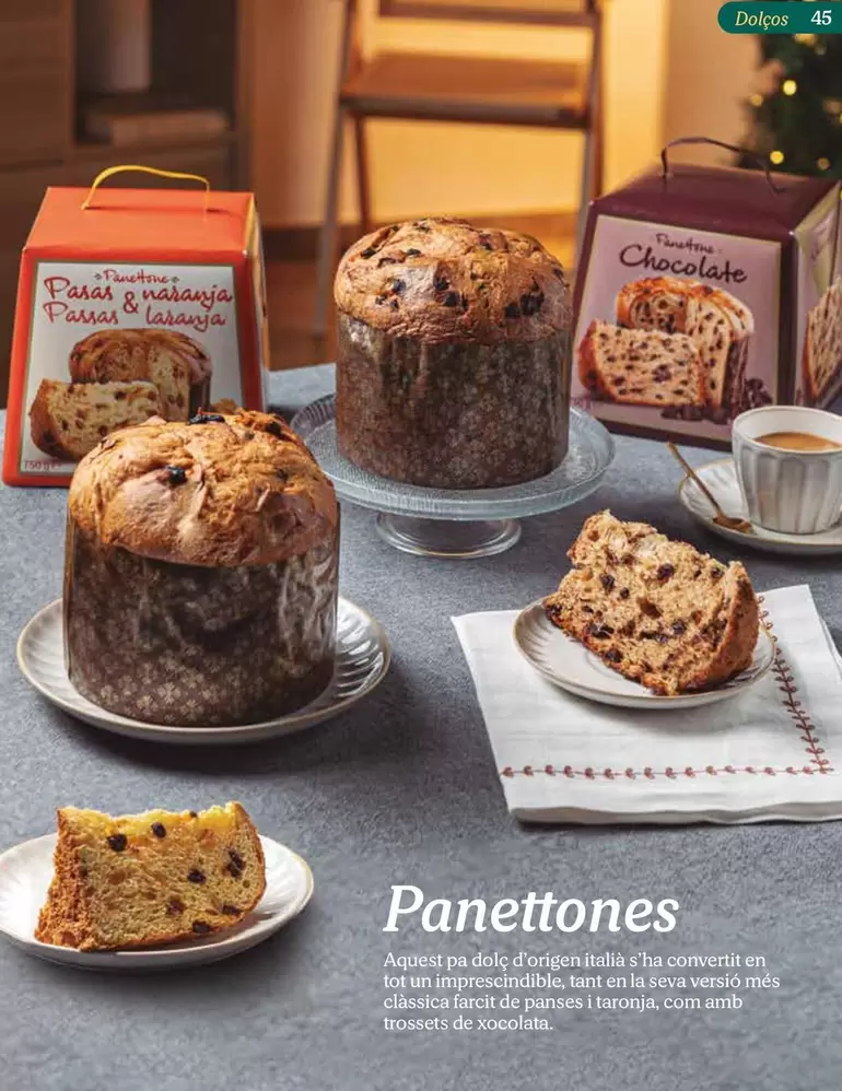 Oferta de Panettones en Mercadona