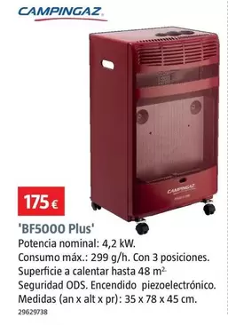 Oferta de Campingaz - BF5000 Plus por 175€ en BAUHAUS