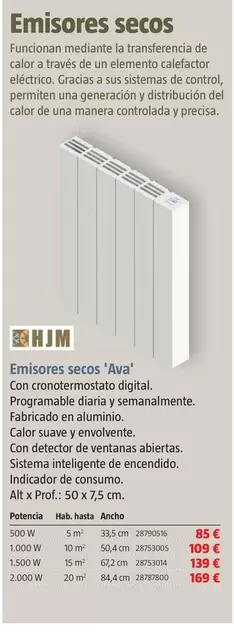 Oferta de HJM - Emisores Secos 'Ava' por 85€ en BAUHAUS