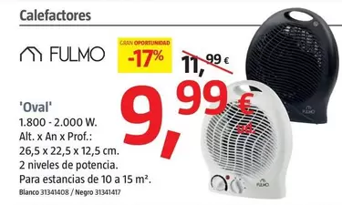 Oferta de Fulmo - Oval por 9,99€ en BAUHAUS