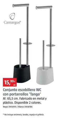 Oferta de Camargue - Conjunto Escobillero WC Con Portarrollos 'Tango' por 15,99€ en BAUHAUS