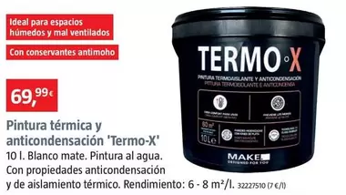 Oferta de Pintura Térmica Y Anticondensación 'Termo-X'  por 69,99€ en BAUHAUS