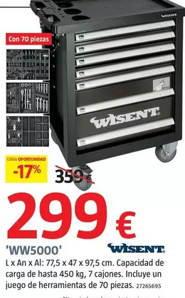 Oferta de Wisent - WW5000 por 299€ en BAUHAUS