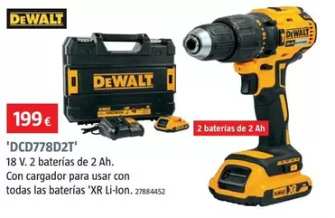 Oferta de Dewalt - DCD778D2T por 199€ en BAUHAUS