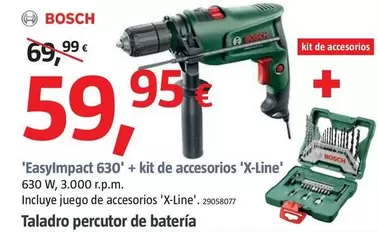 Oferta de Bosch - 'EasyImpact 630' + Kit De Accesorios 'X-Line'  por 59,95€ en BAUHAUS