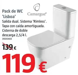 Oferta de Camargue - Pack De Wc 'Lisboa' por 119€ en BAUHAUS