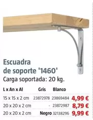 Oferta de Escuadra De Soporte 1460 por 4,99€ en BAUHAUS