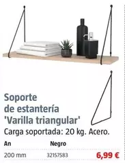 Oferta de Soporte De Estanteria 'Varilla Triangular' por 6,99€ en BAUHAUS