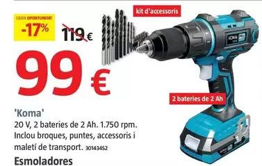 Oferta de Koma por 99€ en BAUHAUS