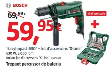 Oferta de Bosch - 'EasyImpact 630' + Kit De Accesorios 'X-Line'  por 59,95€ en BAUHAUS