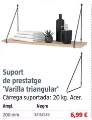 Oferta de Soporte De Estanteria 'Varilla Triangular' por 6,99€ en BAUHAUS