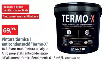 Oferta de Pintura Térmica Y Anticondensación 'Termo-X'  por 69,99€ en BAUHAUS