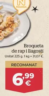 Oferta de Brocheta De Rape Y Langostino por 6,99€ en La Sirena