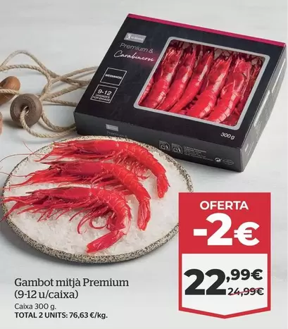 Oferta de Carabinero Mediano Premium  por 22,99€ en La Sirena