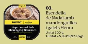 Oferta de Heura - Sopa De Navidad Con Albóndigas Y Tiburones por 5,99€ en La Sirena