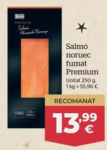 Oferta de Salmon Noruego Ahumado Premium  por 13,99€ en La Sirena