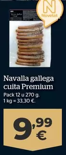 Oferta de Navaja Gallega Cocida Premium por 9,99€ en La Sirena