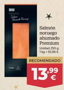 Oferta de Salmon Noruego Ahumado Premium  por 13,99€ en La Sirena