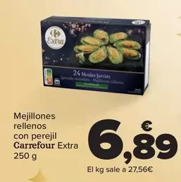 Oferta de Carrefour - Mejillones Rellenos Con Perejil Extra por 6,89€ en Carrefour