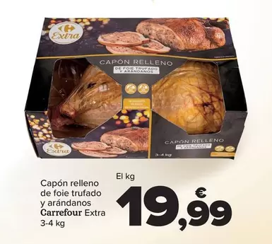 Oferta de Carrefour - Capon Relleno  De Foie Trufado  Y Arandanos  Extra por 19,99€ en Carrefour