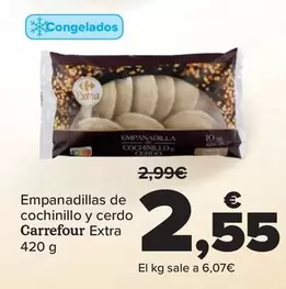 Oferta de Carrefour Extra - Empanadillas De Cochinillo Y Cerdo por 2,55€ en Carrefour