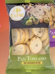 Oferta de Carrefour - Pan Tostado Con Higos Y Pasas, Arandanos O Aceitunas Verdes Extra por 1,09€ en Carrefour