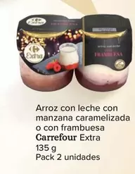 Oferta de Carrefour - Arroz Con Leche Con Manzana Caramelizada  O Con Frambuesa Extra por 2,45€ en Carrefour