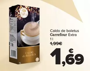 Oferta de Carrefour Extra - Caldo De Boletus por 1,69€ en Carrefour