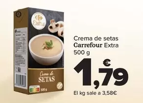 Oferta de Carrefour Extra - Crema De Setas   por 1,79€ en Carrefour