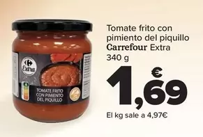 Oferta de Carrefour - Tomate Frito Con Pimiento Del Piquillo Extra por 1,69€ en Carrefour