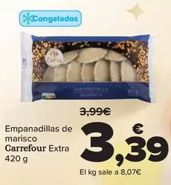 Oferta de Carrefour Extra - Empanadillas De Marisco por 3,39€ en Carrefour