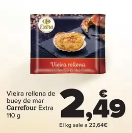 Oferta de Carrefour - Vieira Rellena De Buey De Mar Extra por 2,49€ en Carrefour