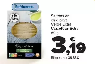 Oferta de Carrefour Extra -  Boquerones En Aceite De Oliva Virgen Extra por 3,19€ en Carrefour