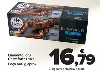 Oferta de Carrefour - Bogavante Crudo Extra por 16,79€ en Carrefour