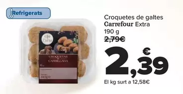 Oferta de Carrefour Extra - Croquetas De Carrillada por 2,39€ en Carrefour