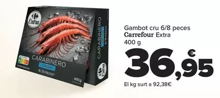 Oferta de Carrefour - Carabinero Crudo 6/8 Piezas Extra por 36,95€ en Carrefour