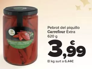 Oferta de Carrefour - Pimiento Del Piquillo Extra por 3,99€ en Carrefour