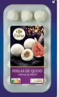 Oferta de Carrefour - Perlas De Queso De Vaca Rellenas De Higos Frambuesa O Mango  Extra por 2,19€ en Carrefour