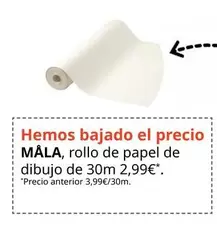 Oferta de Mala - Rollo De Papel De Dibujo De 30m por 2,99€ en IKEA