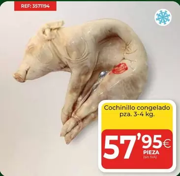 Oferta de Cochinillo Congelado por 57,95€ en CashDiplo