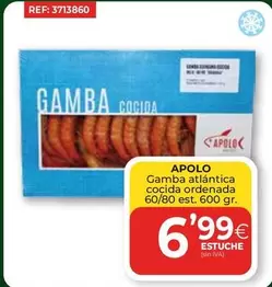 Oferta de Apolo - Gamba Atlantica Cocida Ordenada por 6,99€ en CashDiplo