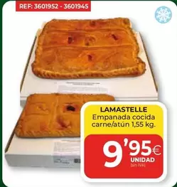 Oferta de Lamastelle -  Empanada Cocida Carne/Atun por 9,95€ en CashDiplo