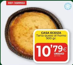 Oferta de Casa Eceiza - Tarta Queso Al Horno por 10,79€ en CashDiplo