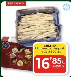 Oferta de Deleite - Mini Twister Langostino Caja por 16,85€ en CashDiplo