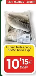 Oferta de Lubina Filetes Cong. por 10,15€ en CashDiplo