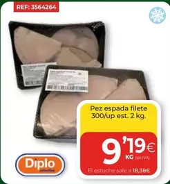 Oferta de Diplo - Pez Espada Filete por 9,19€ en CashDiplo